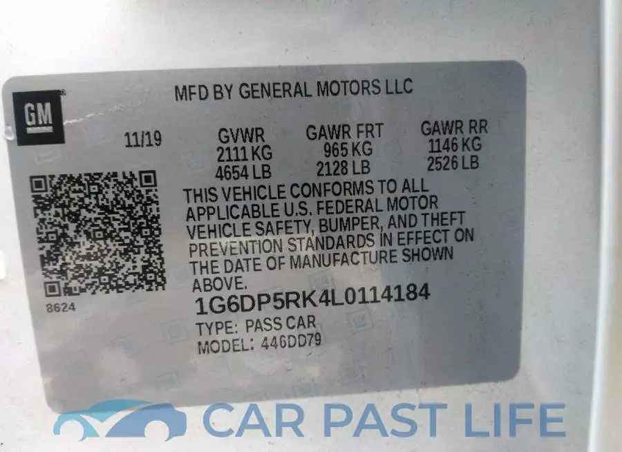 1G6DP5RK4L0114184# 9