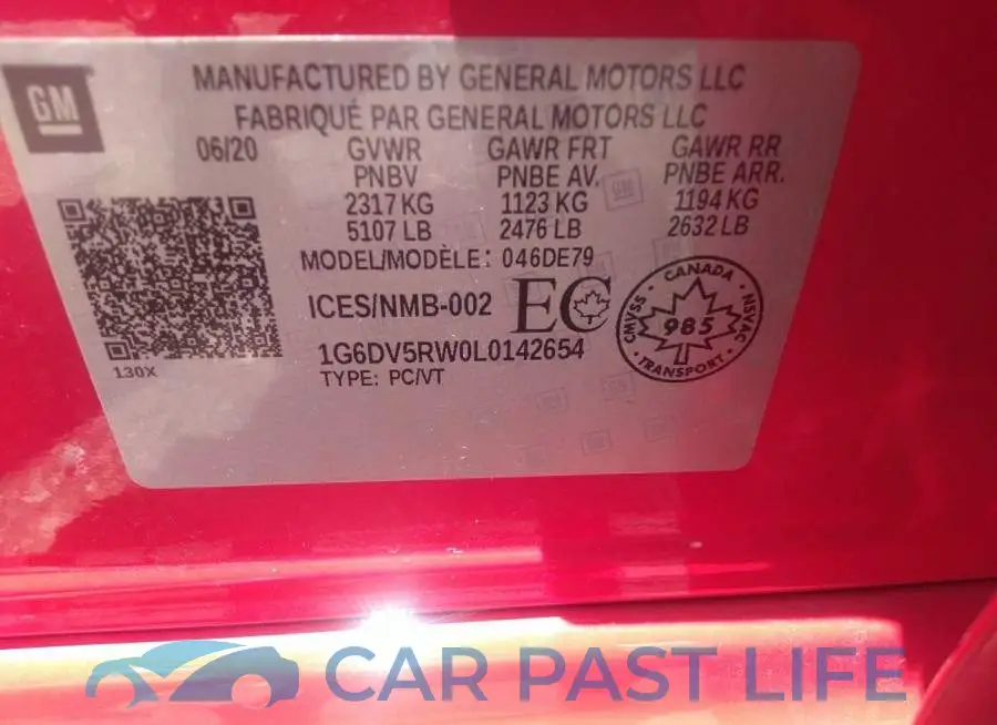 1G6DV5RW0L0142654# 9