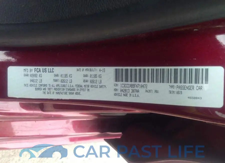 1C3CCCAB9FN710472# 9