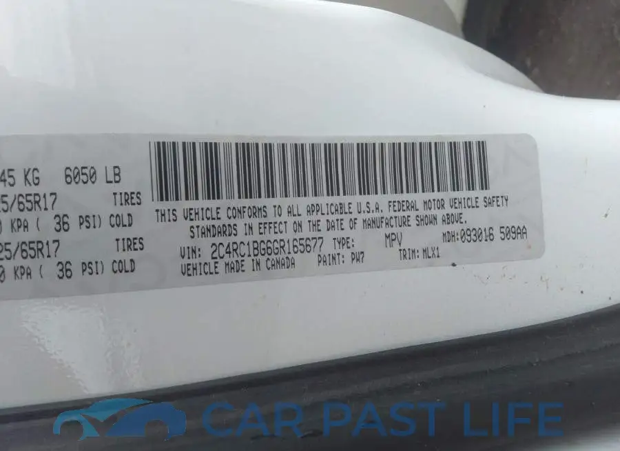 2C4RC1BG6GR165677# 9