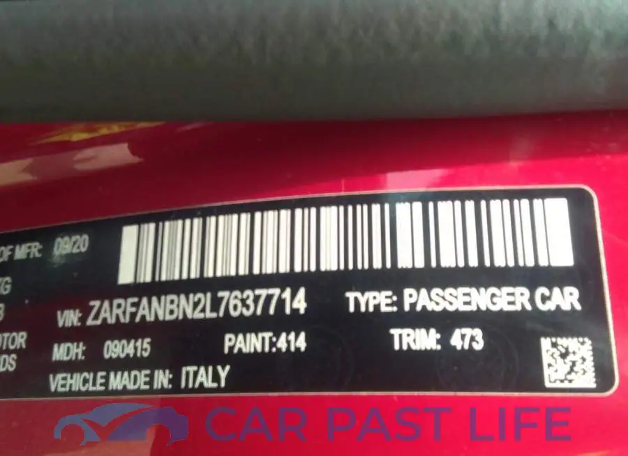 ZARFANBN2L7637714# 9