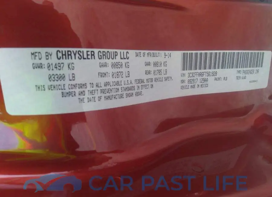 3C3CFFAR6FT561928# 9