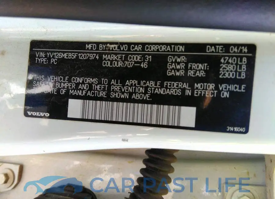 YV126MEB5F1207974# 9