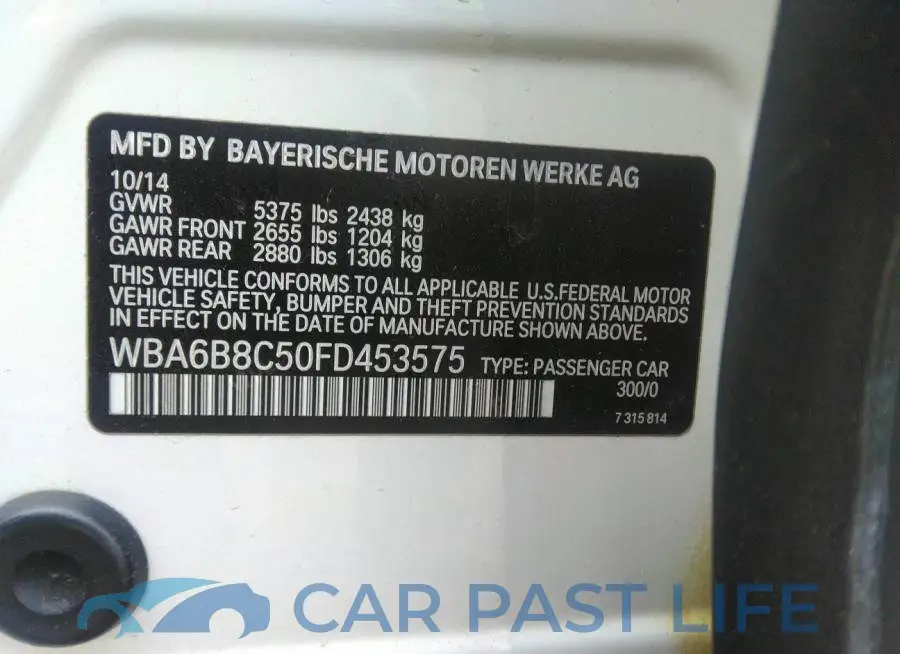 WBA6B8C50FD453575# 9
