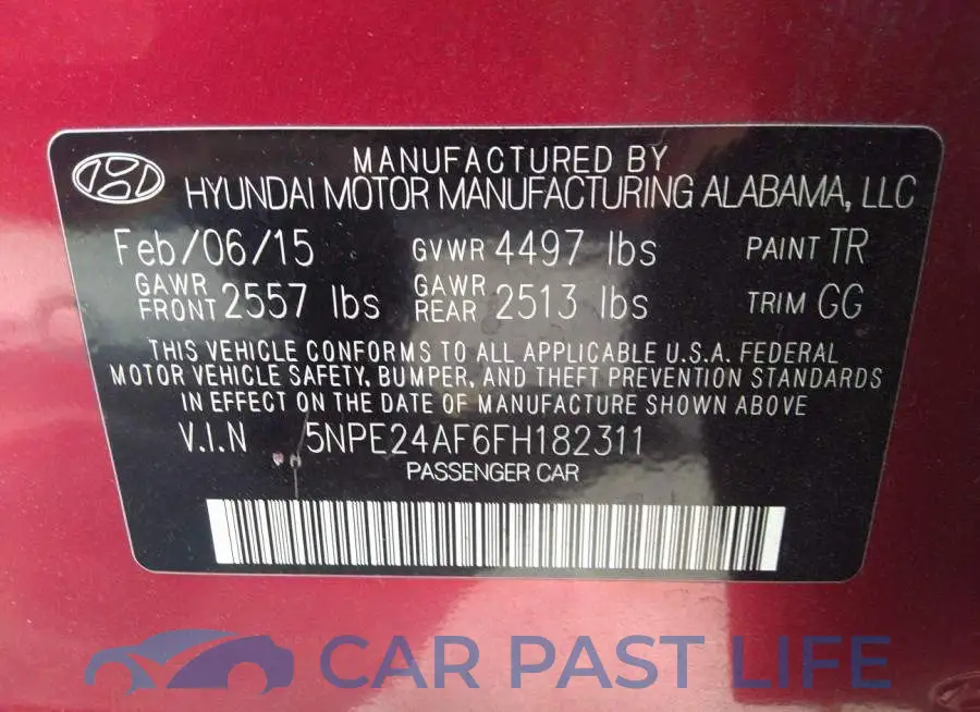 5NPE24AF6FH182311# 9