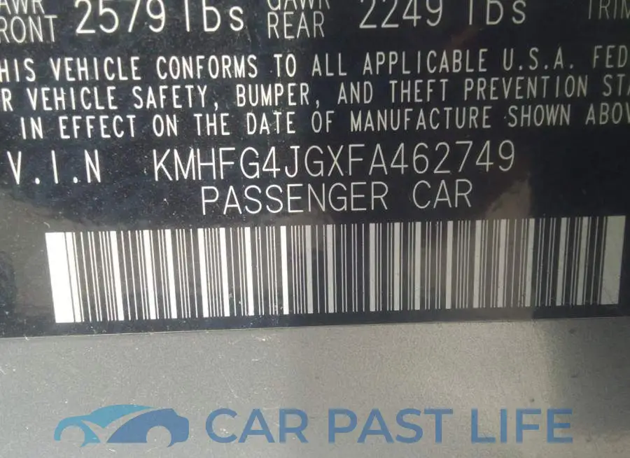 KMHFG4JGXFA462749# 9