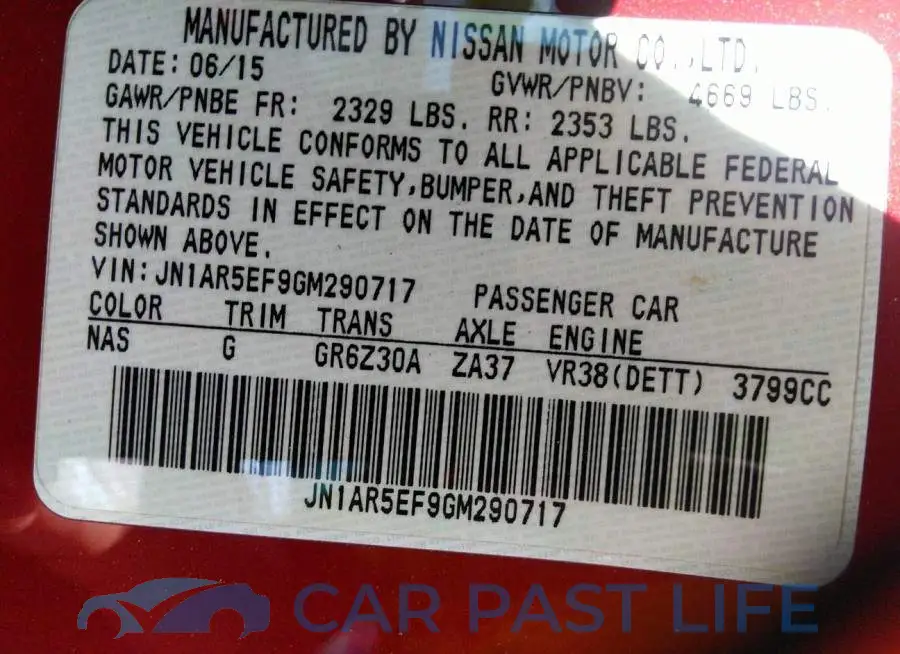 JN1AR5EF9GM290717# 9