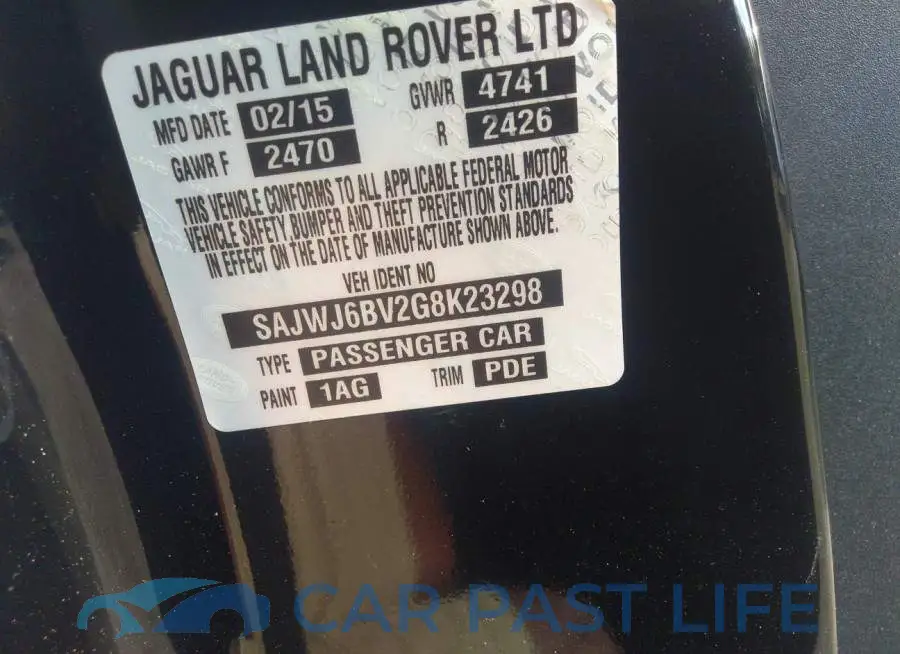 SAJWJ6BV2G8K23298# 9
