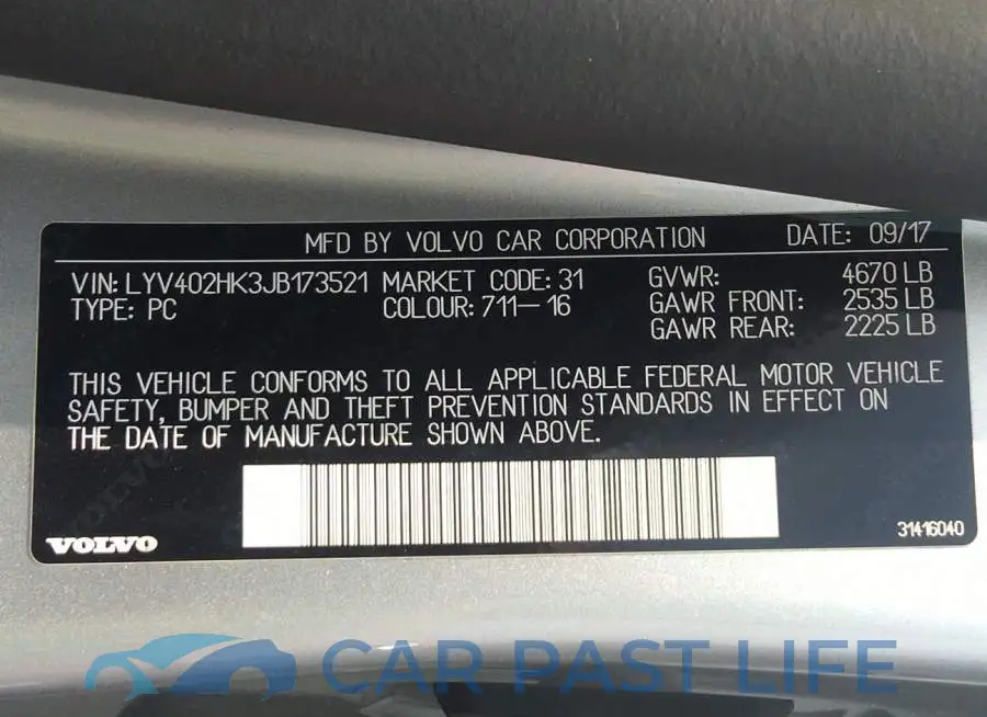 LYV402HK3JB173521# 9