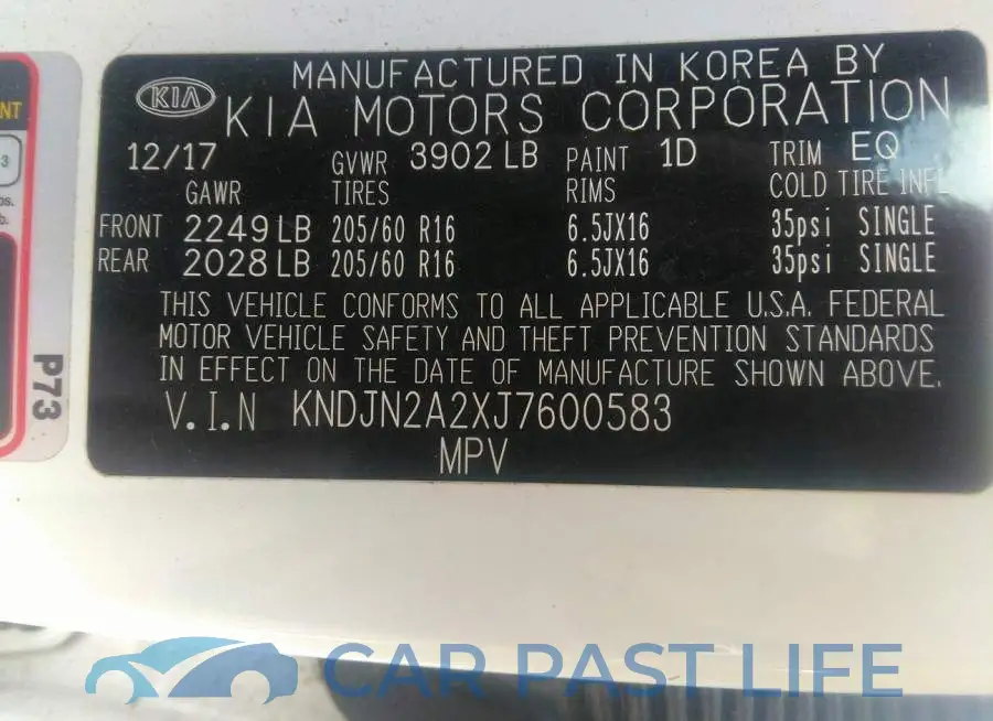 KNDJN2A2XJ7600583# 9
