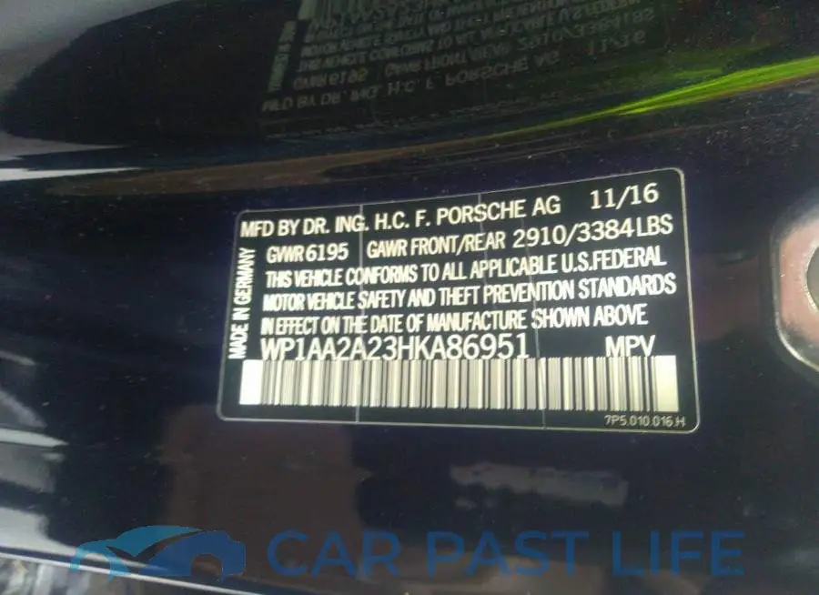 WP1AA2A23HKA86951# 9