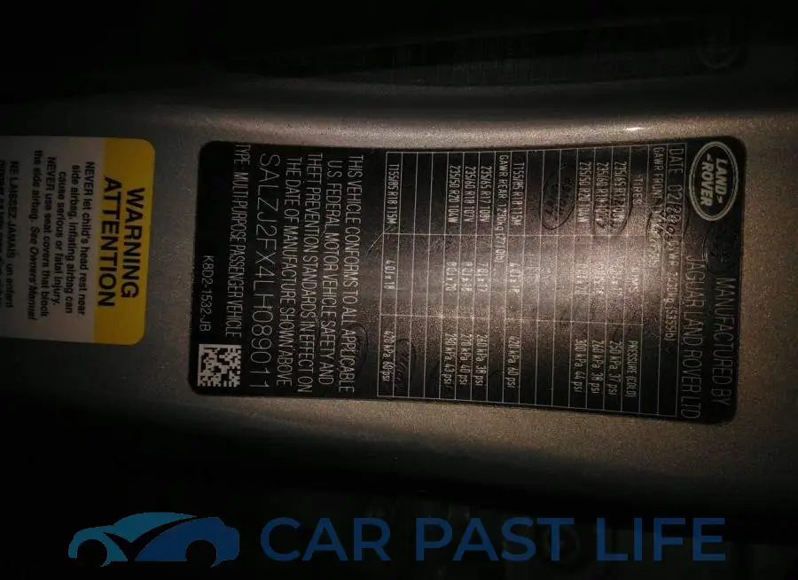 00LZJ2FX4LH089011# 9