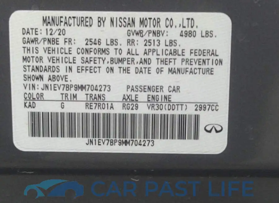 JN1EV7BP9MM704273# 9