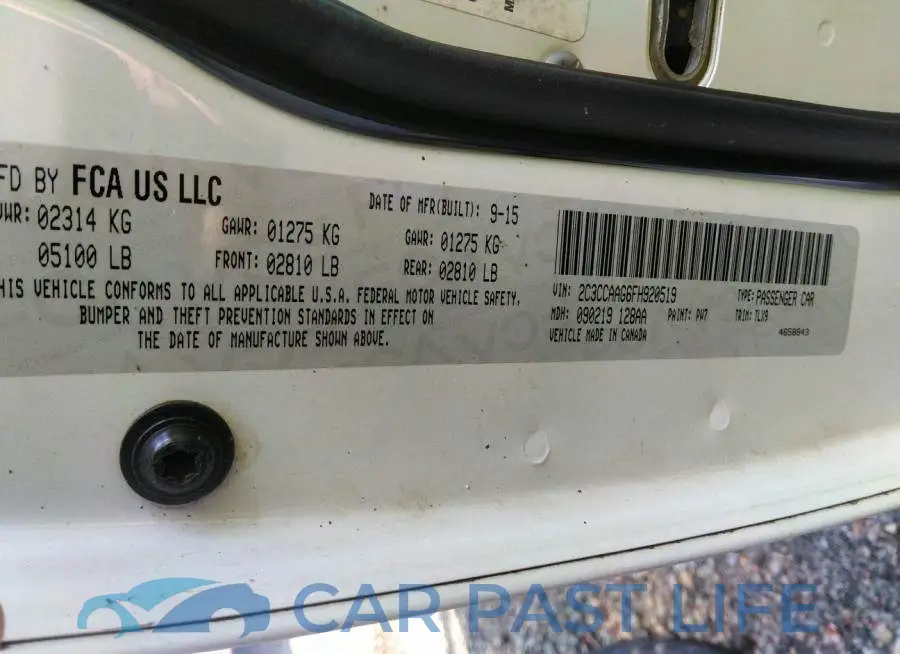 2C3CCAAG6FH920519# 9