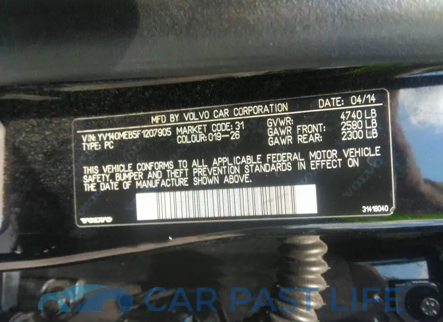YV140MEB5F1207905# 9