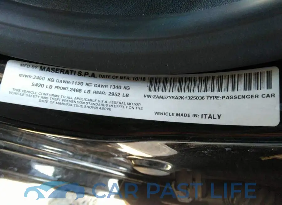 ZAM57YSA2K1325036# 9