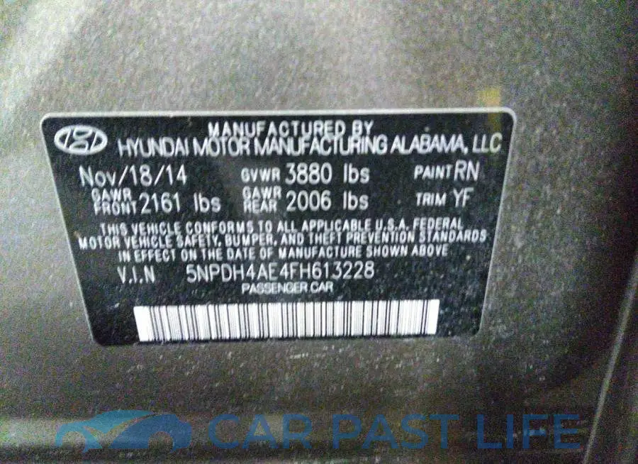 5NPDH4AE4FH613228# 9