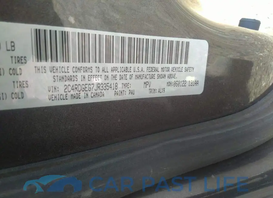 2C4RDGEG7JR335418# 9