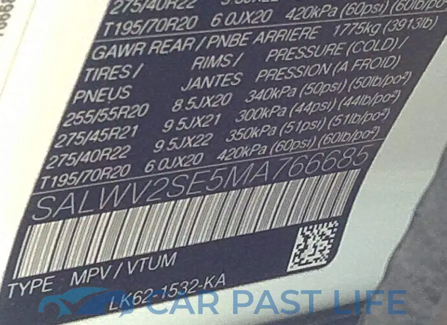 SALWV2SE5MA766685# 9