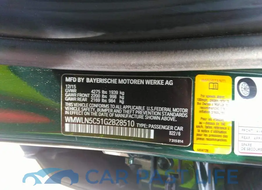 WMWLN5C51G2B28510# 9