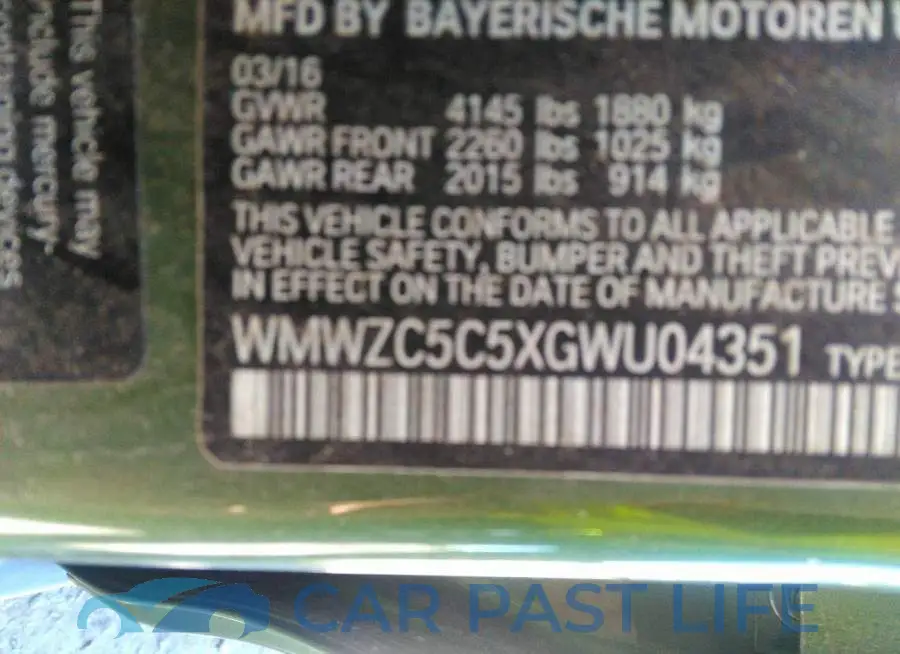 WMWZC5C5XGWU04351# 9
