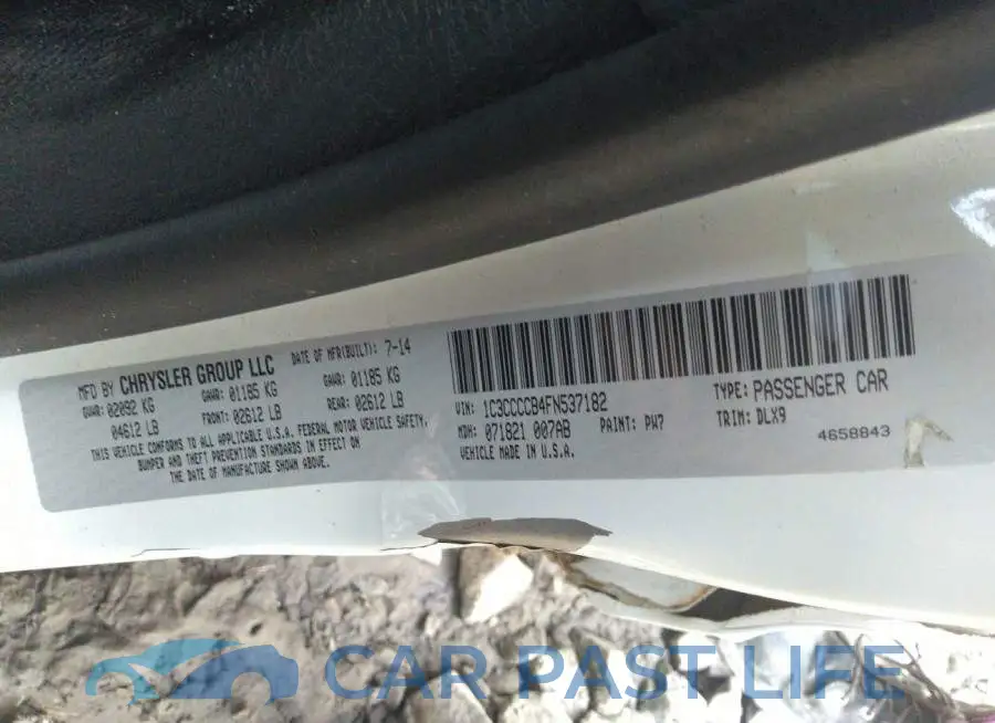 1C3CCCCB4FN537182# 9