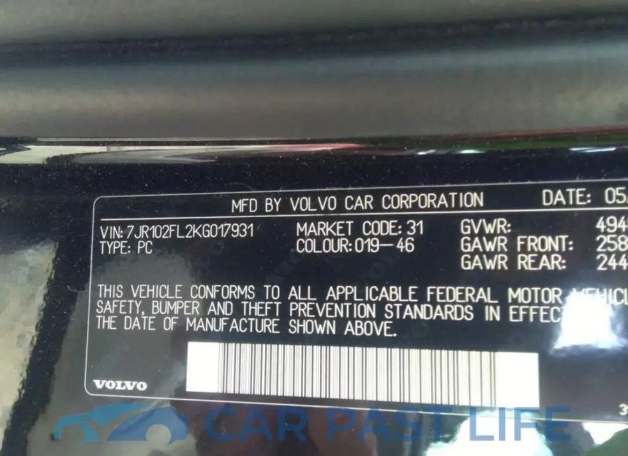 7JR102FL2KG017931# 9