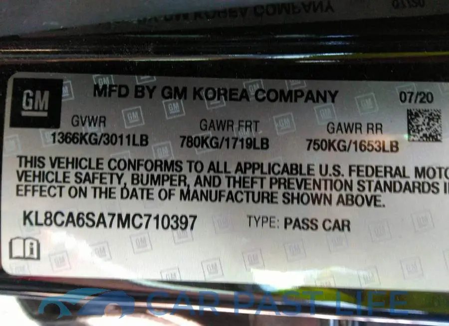 KL8CA6SA7MC710397# 9