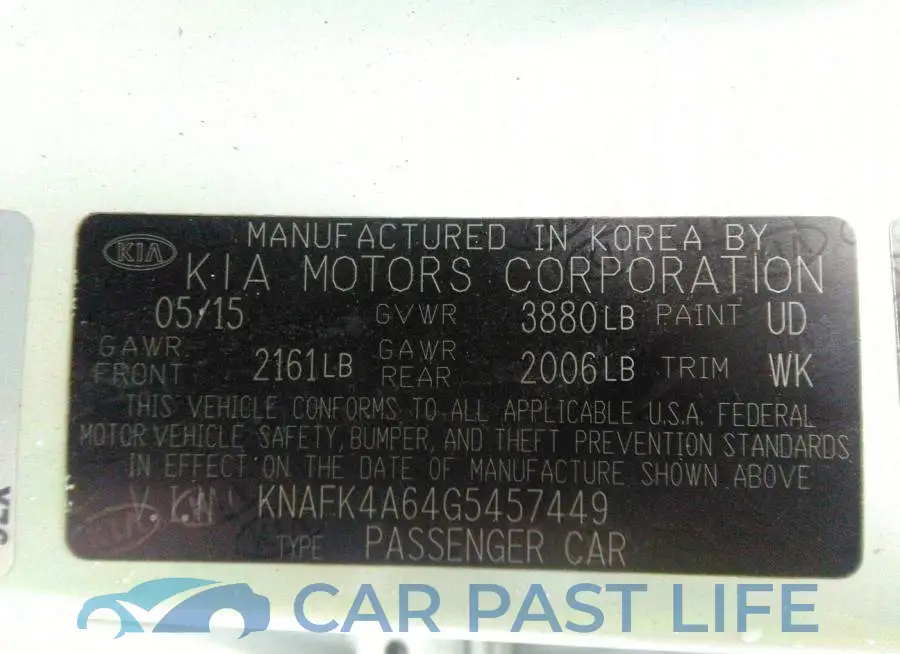 KNAFK4A64G5457449# 9