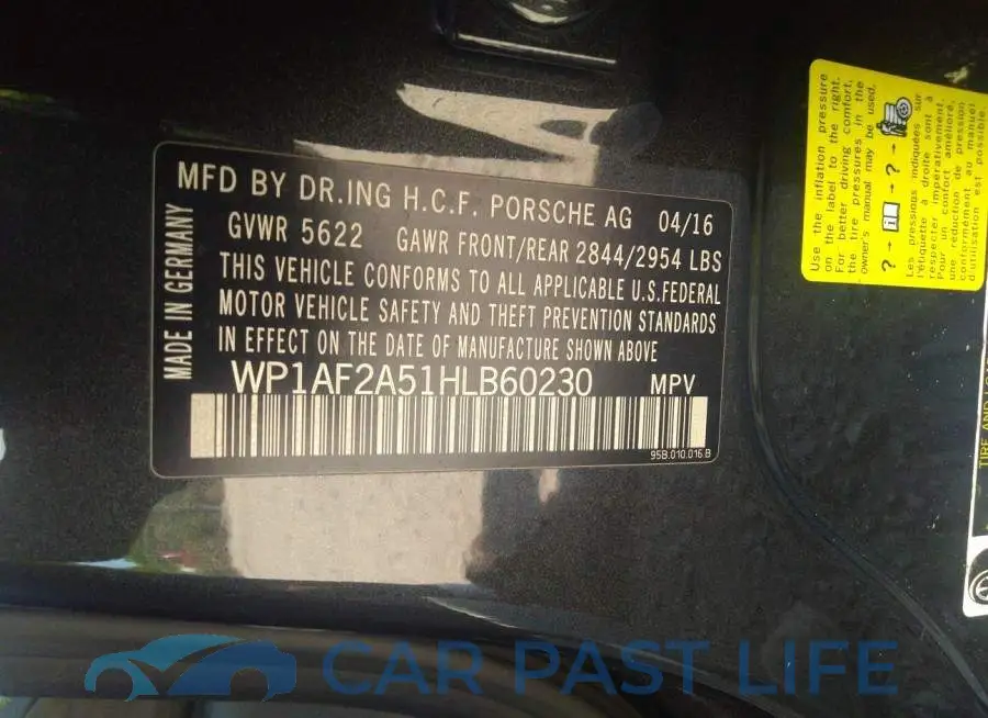 WP1AF2A51HLB60230# 9
