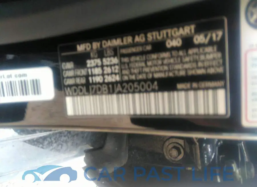 WDDLJ7DB1JA205004# 8