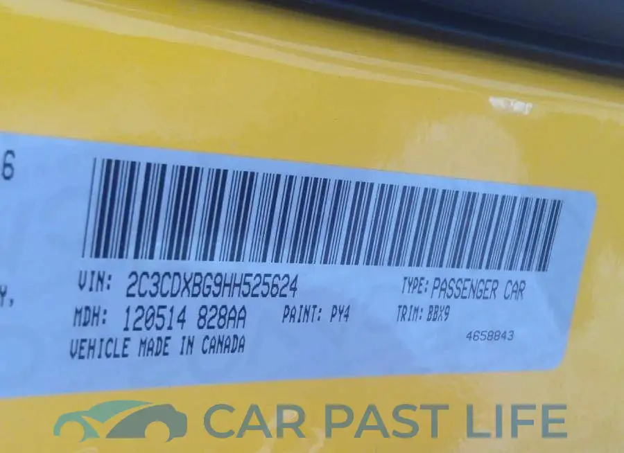 2C3CDXBG9HH525624# 9