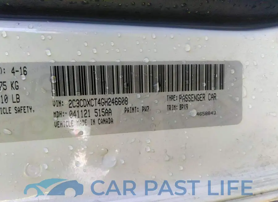 2C3CDXCT4GH246608# 9