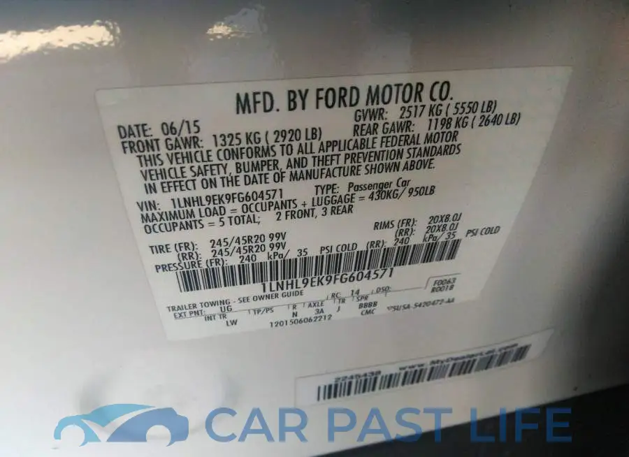 1LNHL9EK9FG604571# 9