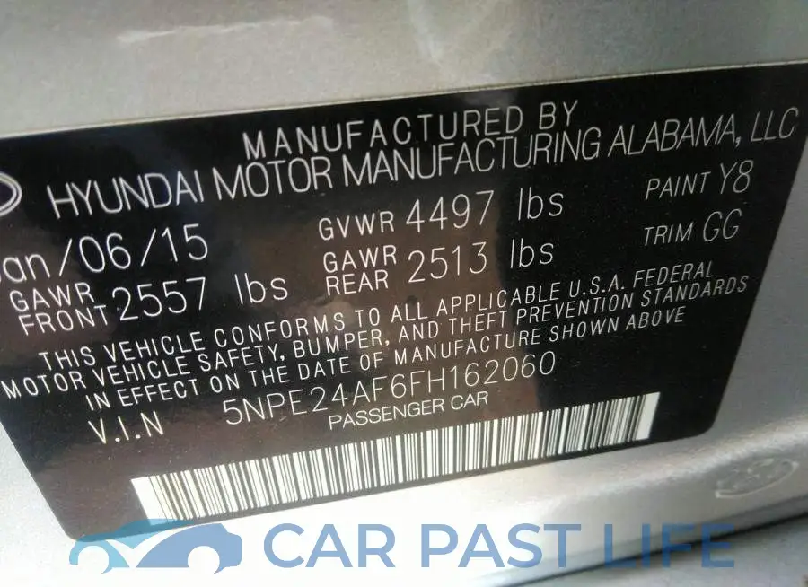 5NPE24AF6FH162060# 6