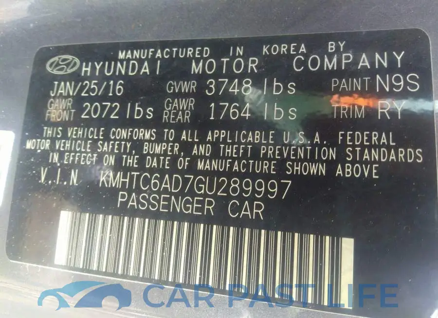 KMHTC6AD7GU289997# 9