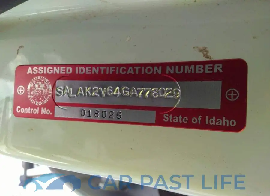 SALAK2V64GA778029# 9