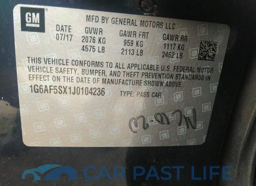1G6AF5SX1J0104236# 9