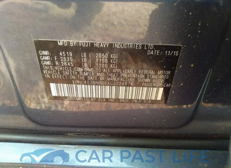 4S3BNBD64G3024976# 9