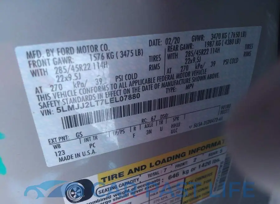 5LMJJ2LT7LEL07880# 9