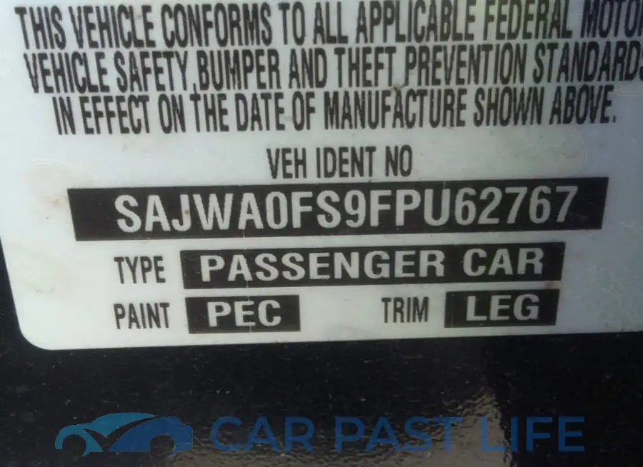 SAJWA0FS9FPU62767# 9