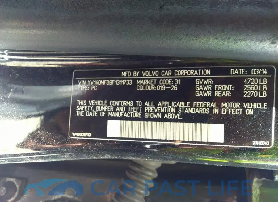 YV140MFB9F1311733# 9