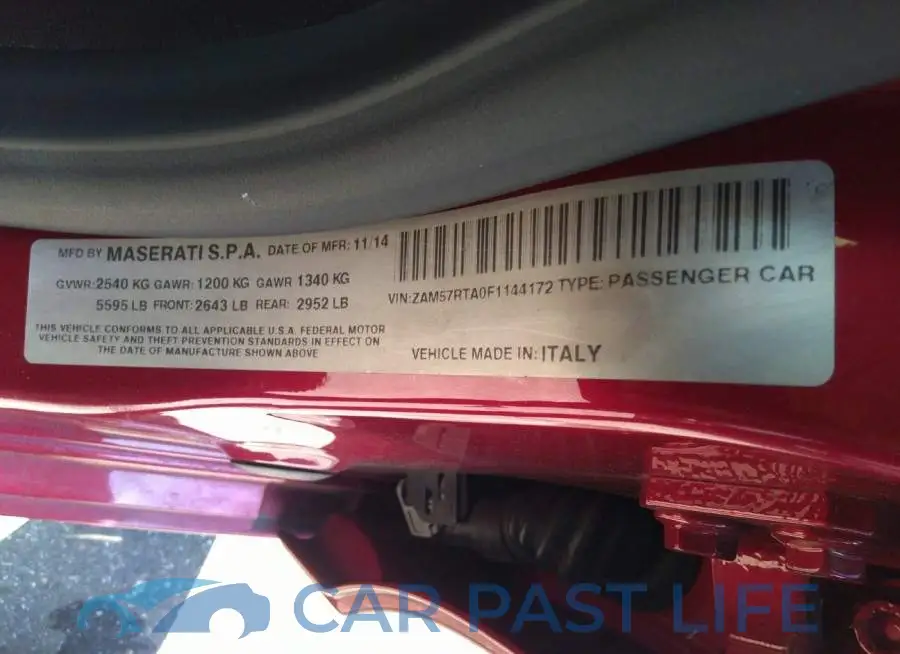 ZAM57RTA0F1144172# 9