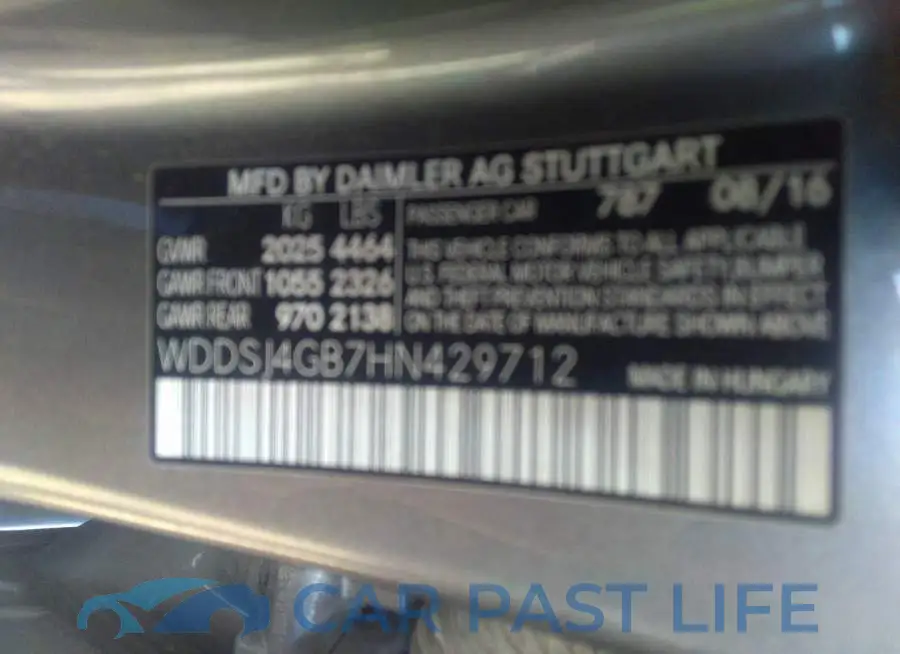 WDDSJ4GB7HN429712# 9