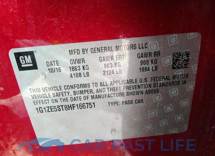 1G1ZE5ST8HF166751# 9