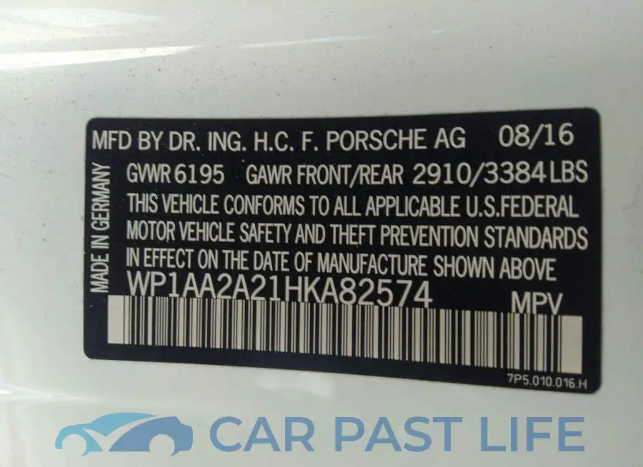 WP1AA2A21HKA82574# 9