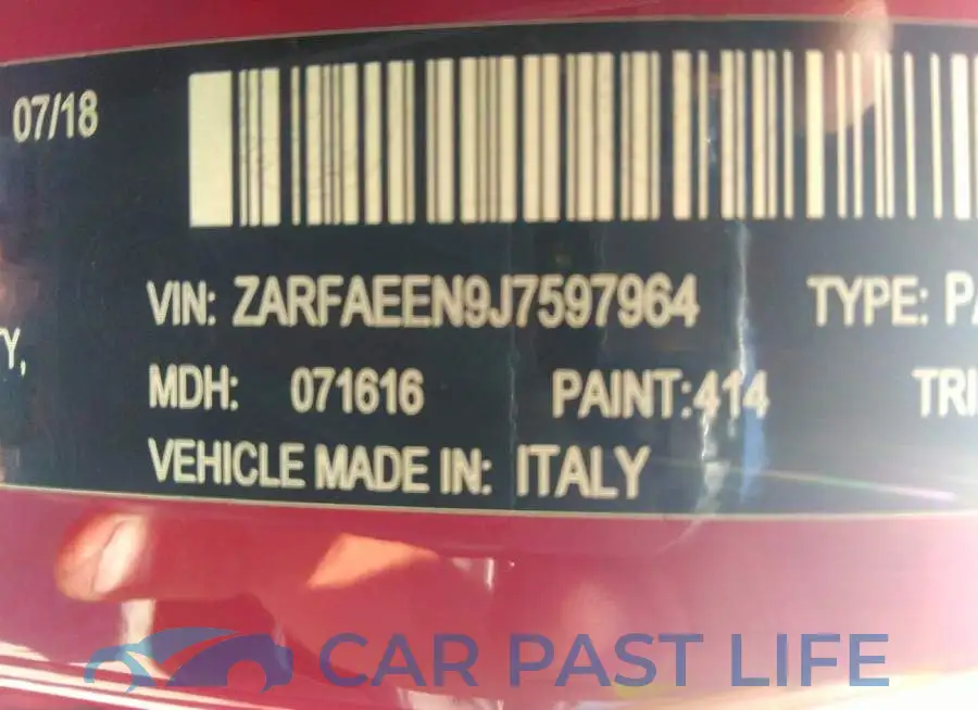ZARFAEEN9J7597964# 9