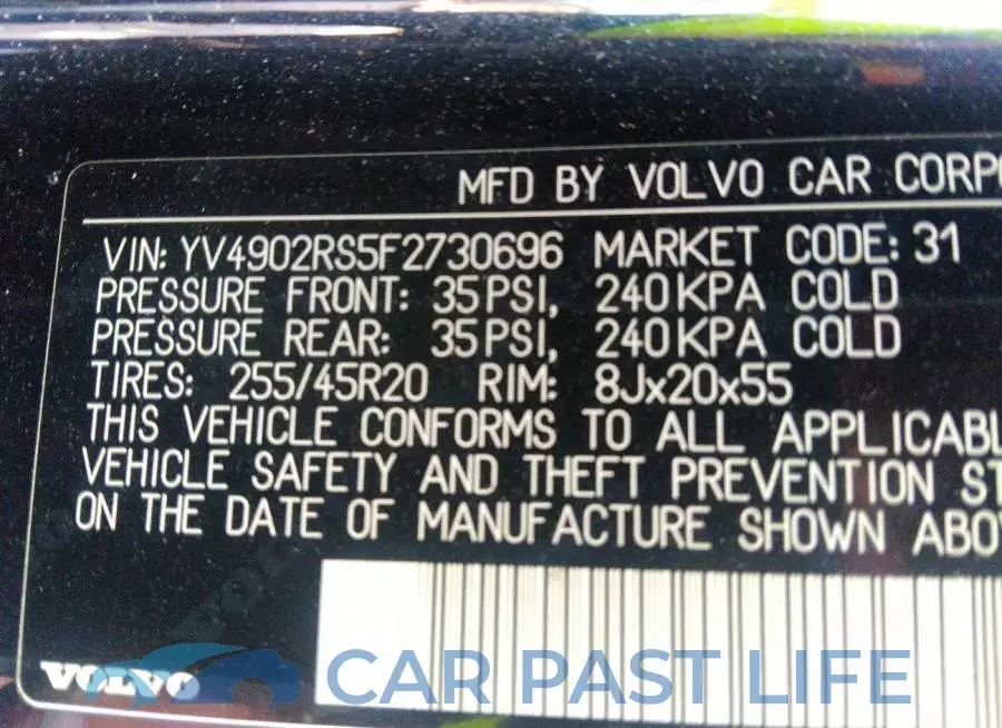 YV4902RS5F2730696# 9