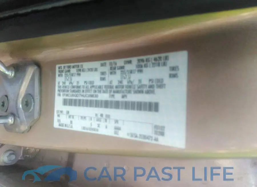 1FMCU0GD7HUC09830# 9