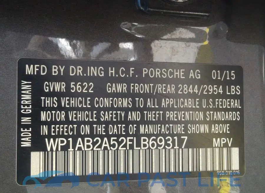 WP1AB2A52FLB69317# 9